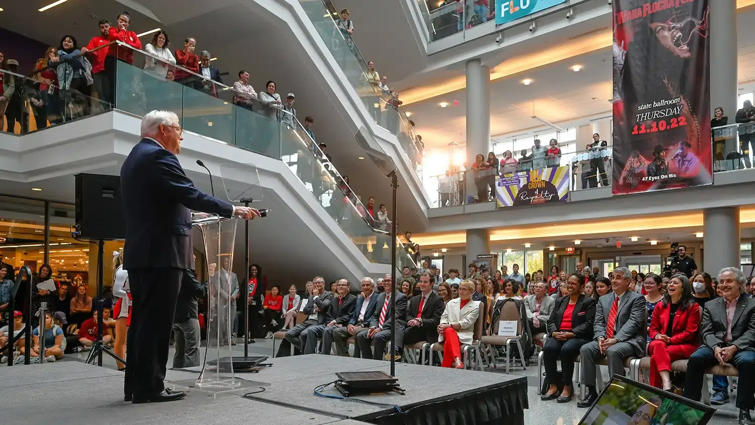 Randy Woodson gives the 2022 Chancellor's Fall Address.